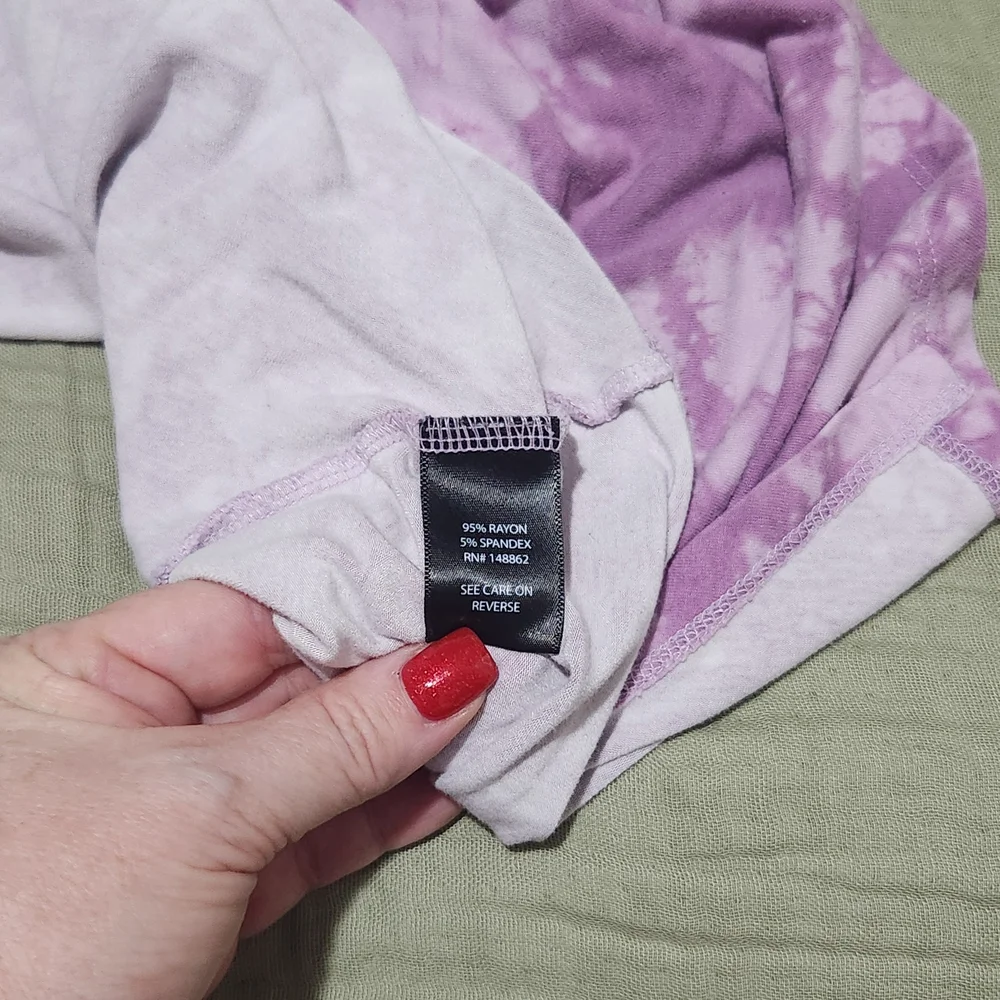 Torrid Purple Tie-Dye Tank Top - Picture 4 of 4